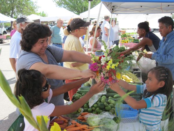 Farley Center farmers selling at Madison's Northside Farmers Market